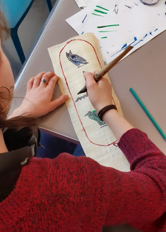 Photographie de l'atelier hiéroglyphe
